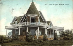 The Carmen Hospital Rexford, KS Postcard Postcard