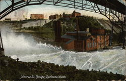 Monroe Street Bridge Spokane, WA Postcard Postcard