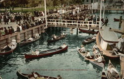 Boating Scene at Leschi Park Postcard