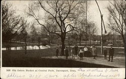 Old Oaken Bucket at Central Park Davenport, IA Postcard Postcard