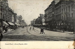 Canal Street View Grand Rapids, MI Postcard Postcard