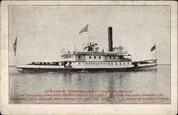 Steamer "Chateaugay" - Largest Operating Auto Ferry on Lake Champlain Postcard