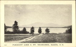 Pleasant Lake & Mt. Kearsarge Elkins, NH Postcard Postcard