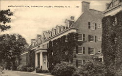 Massachusetts Row, Dartmouth College Postcard