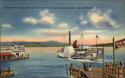 Steamer Mt Washington - Lake Winnepesaukee Postcard