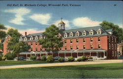 Old Hall at St. Michaels College Winooski Park, VT Postcard Postcard