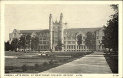 Marygrove College - Liberal Arts Building Detroit, MI Postcard Postcard