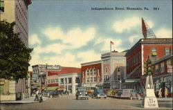 Independence Street View Shamokin, PA Postcard Postcard