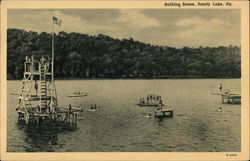 Bathing Scene Postcard