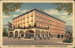 The Penn-Stroud Hotel (In The Pocono Mountains) Stroudsburg, PA Postcard Postcard