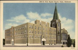 First Baptist Church Tulsa, OK Postcard Postcard