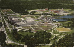 Aerial View of Crossett Postcard