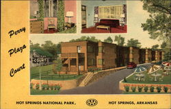 Perry Plaza Court Hot Springs, AR Postcard Postcard