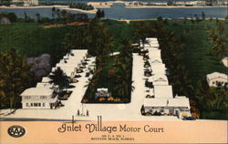 Inlet Village Motor Court Postcard