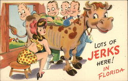 Lots of Jerks Here! In Florida Postcard