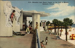 Beautiful Lido Beach Casino on the Gulf of Mexico Postcard