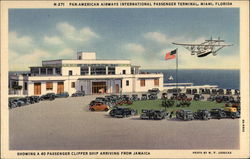 Pan-American Airways International Passenger Terminal Miami, FL Postcard Postcard