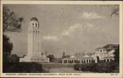 Hoover Library at Stanford University Postcard