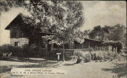 Oak Grove Lodge on US 40 Casey, IL Postcard Postcard