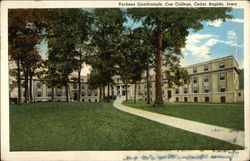 Vorhees Quadrangle, Coe College Postcard