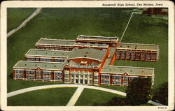 Roosevelt High School Des Moines, IA Postcard Postcard