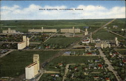 Grain Elevator Hutchinson, KS Postcard Postcard