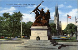 Soldiers' Monument, Court of Honor Postcard