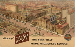 Schlitz Brewery Milwaukee, WI Postcard Postcard