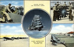 United States Air Training Corps - Cadet Instruction and Training Planes Postcard