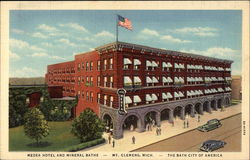 Medea Hotel and Mineral Baths Mount Clemens, MI Postcard Postcard