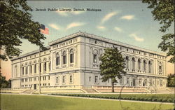 Detroit Public Library Michigan Postcard Postcard