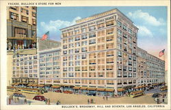 Bullock's Store for Men - Facade Los Angeles, CA Postcard Postcard