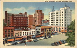 Mansfield Skyline Ohio Postcard Postcard