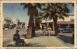 Looking North on Palm Canyon Drive Palm Springs, CA Postcard Postcard