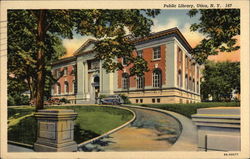 Public Library Building Postcard