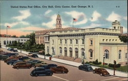 US Post Office, City Hall, Civic Center Postcard