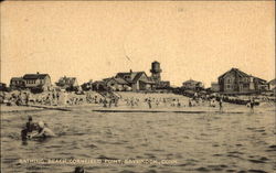 Bathing Beach at Cornfield Point Postcard