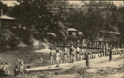 The Swimming Pool, Camp Madalin Tivoli, NY Postcard Postcard