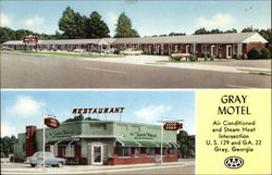 Gray Motel Georgia Postcard Postcard