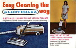 Easy Cleaning the Electrolux Way West Springfield, MA Advertising Postcard Postcard