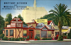 Brittany Kitchen and Mexicali Kitchen, 1st and Atlantic Ave Long Beach, CA Postcard Postcard