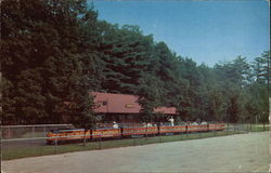 Kiddieville Train in Look Park Northampton, MA Postcard Postcard