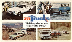 Chevrolet '73 Trucks Cars Postcard Postcard