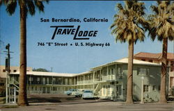 San Bernardino TraveLodge California Postcard Postcard