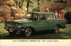 1962 Rambler American "400" 4-door sedan Cars Postcard Postcard