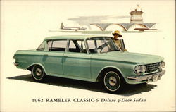 1962 Rambler Classic-6 Deluxe 4-Door Sedan Cars Postcard Postcard