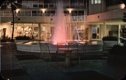 Dancing Fountain at night at the Ilikai Hotel Honolulu, HI Postcard Postcard