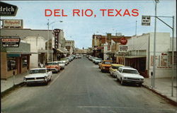 South Lane, Looking North Del Rio, TX Postcard Postcard