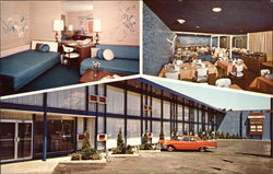 Views of City Airport Motel, Adjoining the Terminal Detroit, MI Postcard Postcard