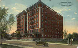 Densmore Hotel, 9th and Locust Streets Kansas City, MO Postcard Postcard